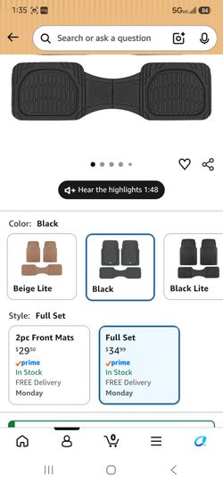 2nd row & Cargo All weather floor mats