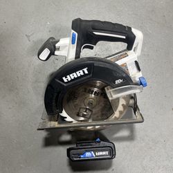 HART HPCS01 20V 6.5” Li-Ion Cordless Circular Saw With Battery