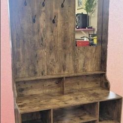 Coat Rack W Mirror