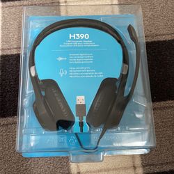 Logitech USB Headset With Microphone New