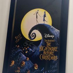 Debi Durst & Glenn Walters Signed "The Nightmare Before Christmas" 11x17 Photo Inscribed "Wolfman" (Auth. By Beckett)