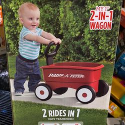 NEW Radio flyer 2 in 1 Push wagon
Carrito de niños