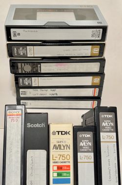 Beta max tapes 11 for $1