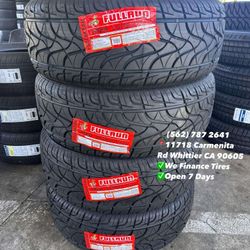 275/55R20 FULLRUN Set of Tires Installed and Balanced Set de Llantas Nuevas Instaladas y Balanceadas