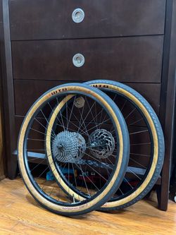 650b / 27.5" Gravel Wheelset – Alexrims, Shimano Hubs, WTB 47c Tires, - $195