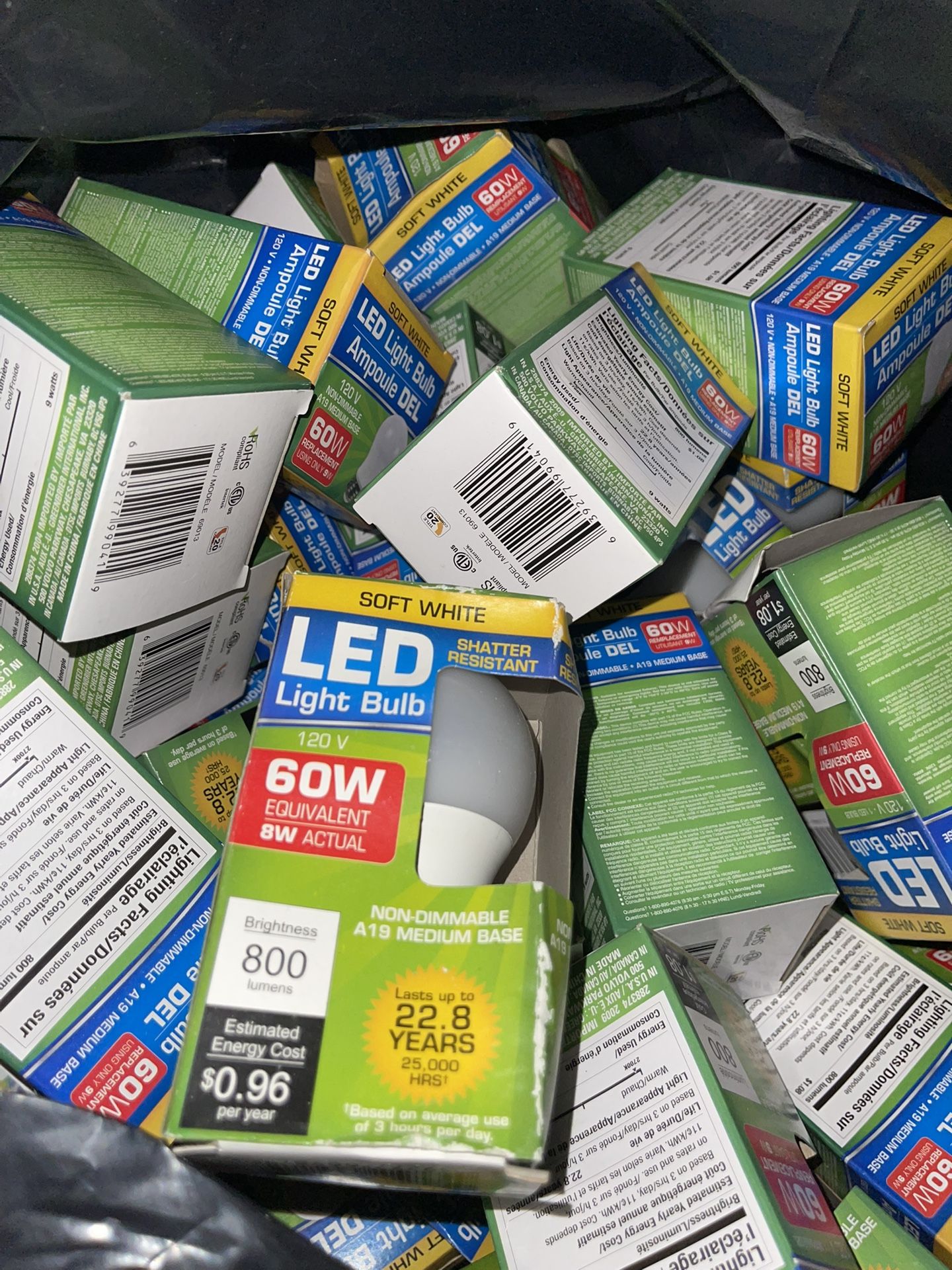 Led Light Bulb Soft White 120 V 60 W