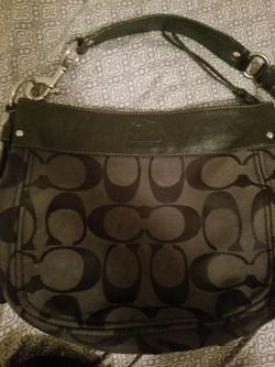 Authentic black coach purse