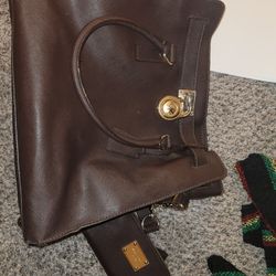 MK (BRWN Bag With Original key Lock) Mk ( Brown Wallet )