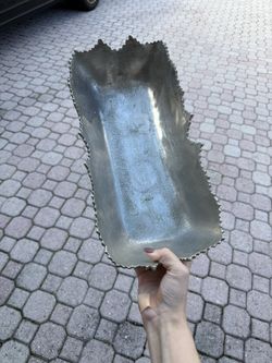 Grey Metal Center Piece