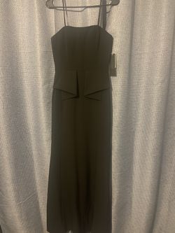 Just In Time For Prom! Sophisticated Tailored Black Gown