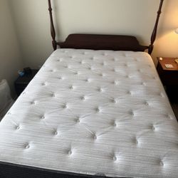 Queen Sized Bed Frame And Mattress Set 