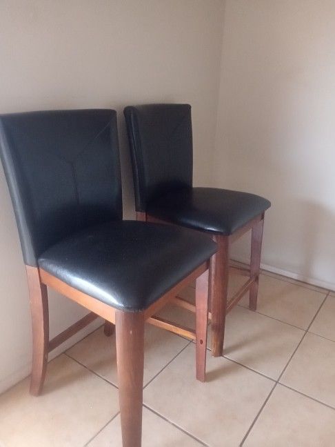 Counter Chairs Leather Beautiful 