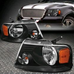 New 2004-2008 Ford F150 Black Headlights/Mikas Nuevas Para 2004-2008 Ford F150