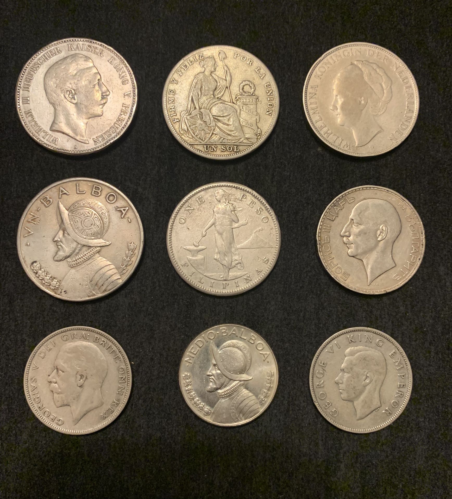 World Large Silver Coins 