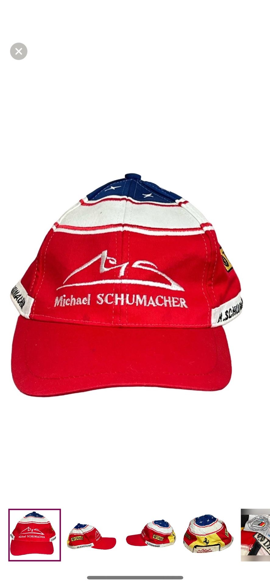 Michael Schumacher 1998 DVAG Ferrari F1 Formula One Racing Vintage Rare Hat Cap