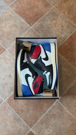Jordan 1 fragment union red sport royal size 9.5 brand new
