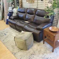 Leather Sofa With Power Recliners 850.00