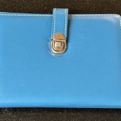 🟦 Nordstrom Leather Wallet, Buckle Snap Close, Interior Pockets/Sleeves (brand new)