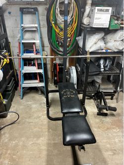 Weight Bench with Weights