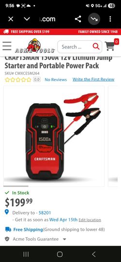 Craftsman jump starter