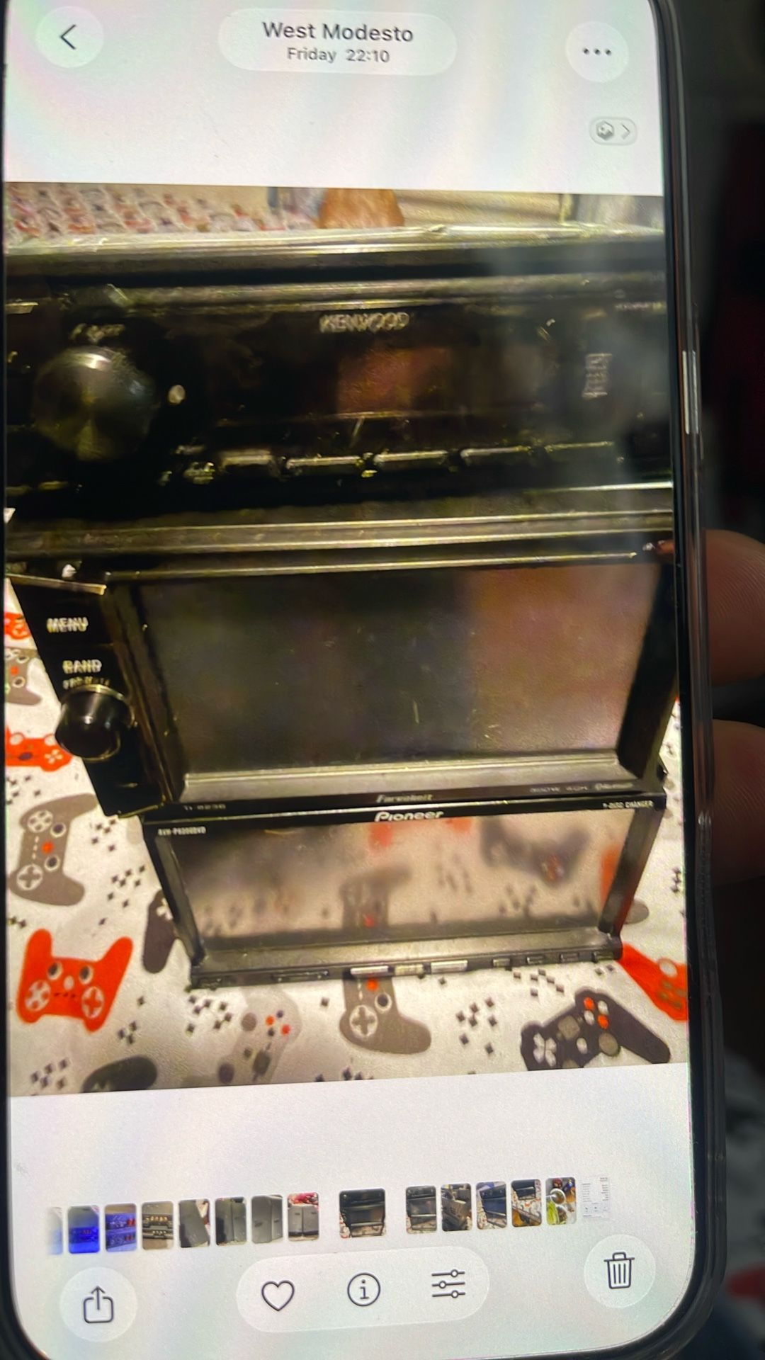 2 Double Din Stereo And 1 Kenwood Single Din 