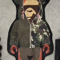 A Bathing Ape Bearbrick Rug 60x120cm