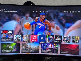 Xbox Series X & LG Curved Monitor