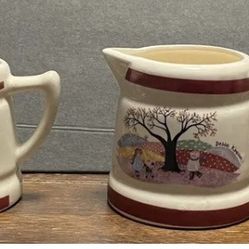 Set of 4 Creamer Measuring Cups By Debbie Kingston Country Farmhouse Taiwan Made