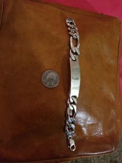 Solid Italian 925 Silver Thick Bracelet