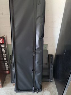 Mostplus 6.4 -6.5  Ft Quad Fold  Truck Bed Tonneau cover   black