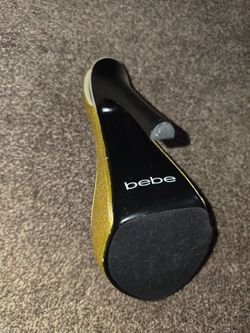 FREE Bebe Gold Glitter High Heel Shoe Weighted for Jewelry or Use as a Book Stand