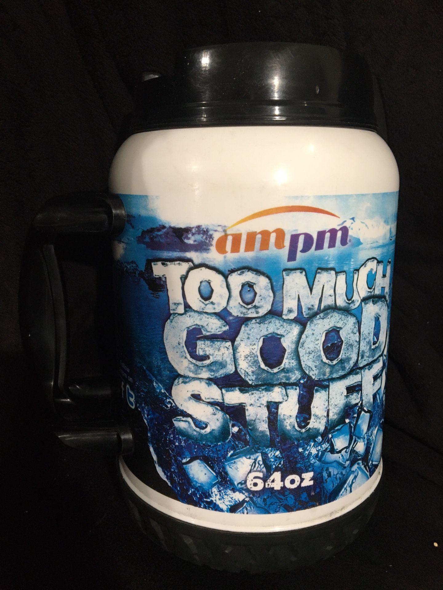64 oz AMPM Too Much Good Stuff The Big Crusher Thermos Cup