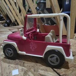 Pink Car For Dolls