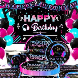 Serves 16 Music Party Supplies 