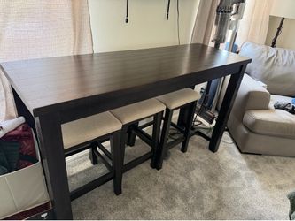 Montana 4 Piece Espresso & Beige Upholstered Power Sofa Table Set