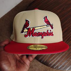 Memphis Cardinals STL Fitted Hat Size 7 3/8