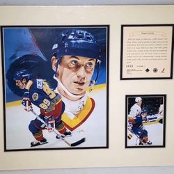 Wayne Gretzky St. Louis Blues Unframed Matted Kelly Russell Studios NHL Limited Edition Lithograph Art Print