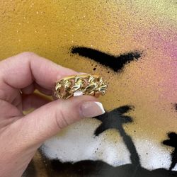 14k CUBAN LINK RING 