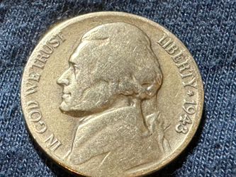 1943 D War Nickel 35% Silver