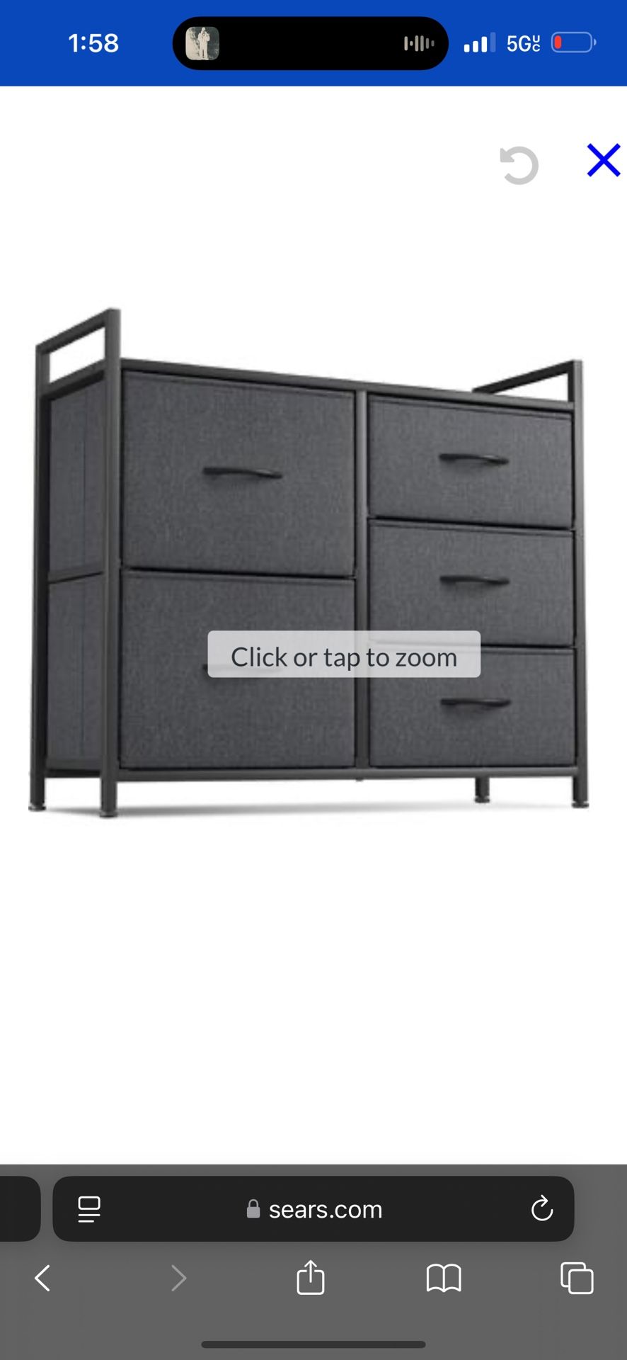 5 Drawer Storage Chest