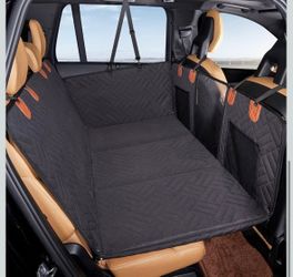 Dog Back Car Seat Cover/Extender | Extends Back Seat | Harness Attachment | Waterproof | Scratch Resistant | Black | For Cars, SUVs, Small Trucks