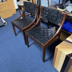 Brand New MCM Style Leather Chair $250 Each 