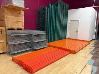 Turnkey Warehouse 42” Pallet Racks & Wire Decks - Disassembled