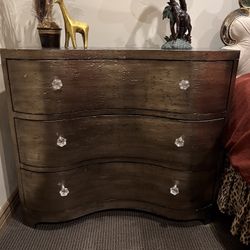 Painted Serpentine Chest Of Drawers