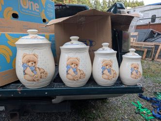 Vintage bear containers