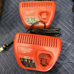 2 Brand New M12 Milwaukee Battery Chargers $20 For Both