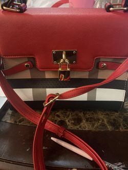 Red Plaid Purse