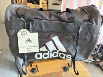NWT Adidas Defender IV Medium Duffel Bag - Black/White