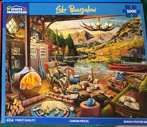 1000 White Mountain Puzzles Larger Pieces Complete  P