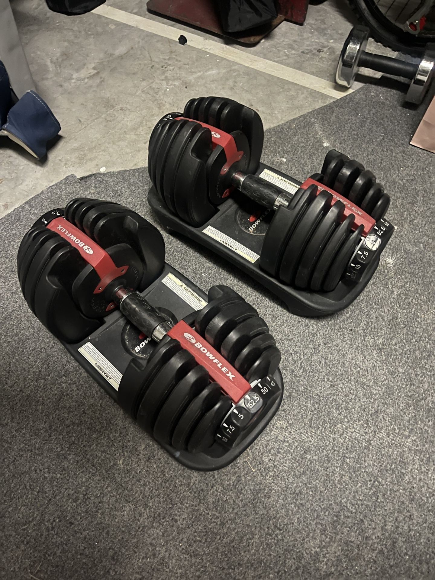 Dumbells 552 Bowflex & Bench